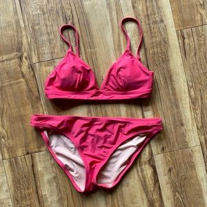 J crew pink bikini top and bottom
